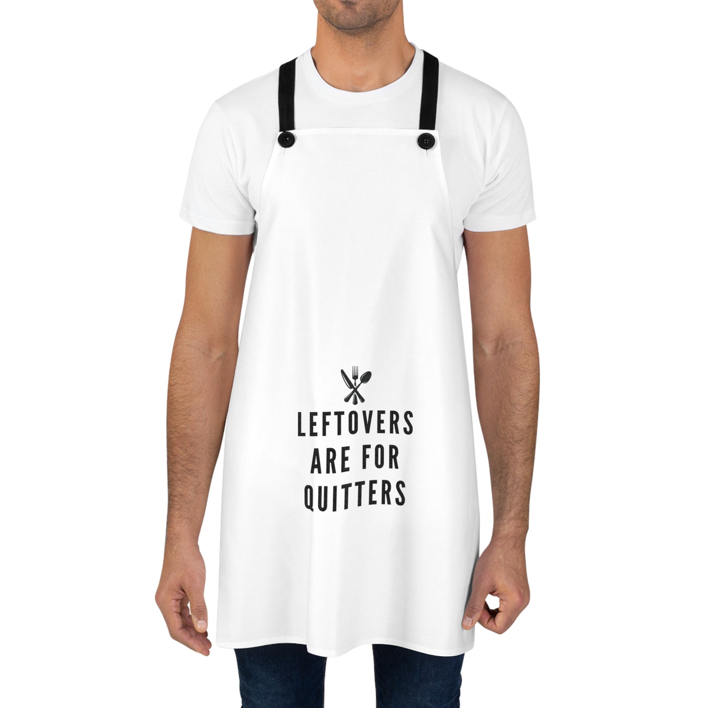 Funny Cooking Apron for Home Chefs, Leftovers Are for Quitters, Gift for Foodies, Kitchen Accessory, Cooking Humor