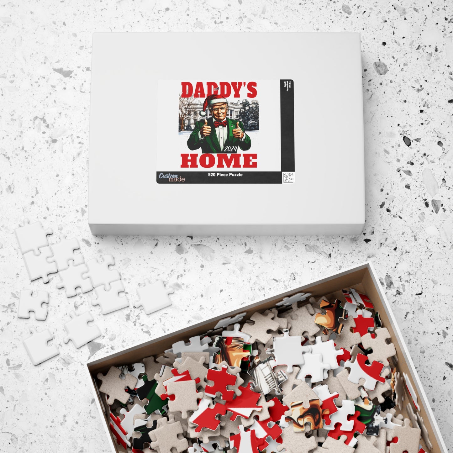 Trump - Daddy's Home 2024 - PUZZLE - Funny Christmas, Fun Family Activity, Holiday Gift, Collectible Memorabilia, Festive Entertainment