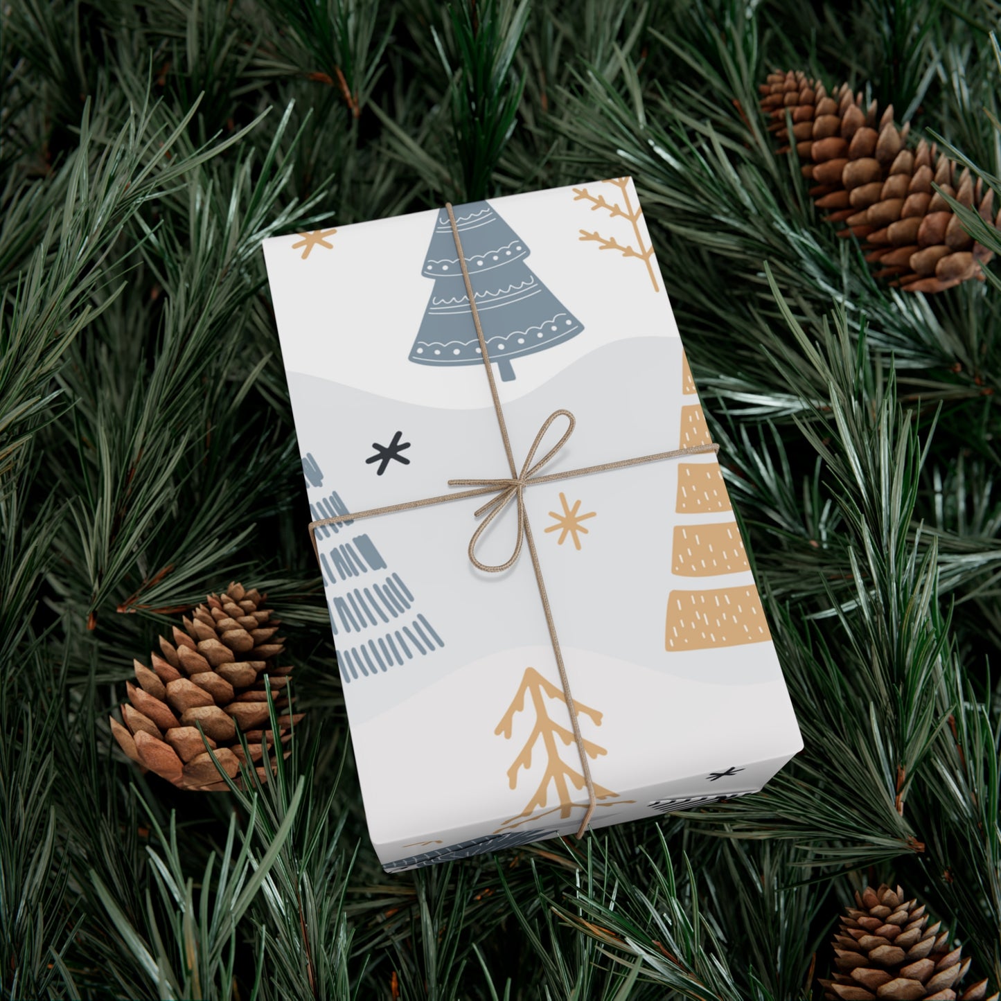 Winter Wonderland Gift Wrap Papers - Festive Holiday Wrapping, Eco-Friendly Gift Wrap, Christmas Decor, Tree Patterns, Special Occasions