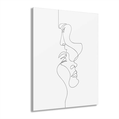 Minimalist Acrylic Wall Art, Modern Line Drawing Prints, Contemporary Home Decor, Unique Gift, French Cleat Hanging