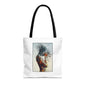 Introspective Artistic Tote Bag, Unique Carryall, Boho Chic Accessory, Gift for Her, Beach Bag, Everyday Essentials