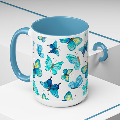 Vibrant Butterfly Coffee Mug for Nature Lovers, Perfect for Home, Office, Gifts, Birthdays, Eco-friendly, Tea Lovers