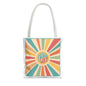 Colorful Peace & Love Tote Bag, Boho Bag, Beach Tote, Shopping Bag, Festival Accessory, Eco-Friendly Gift