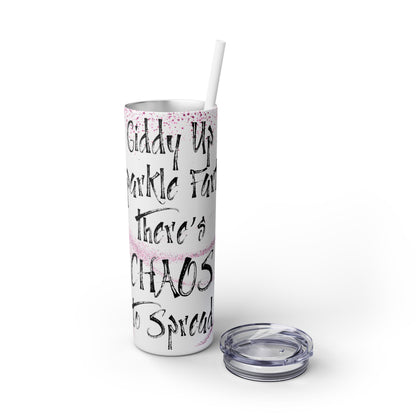Sparkle Farts Skinny Tumbler