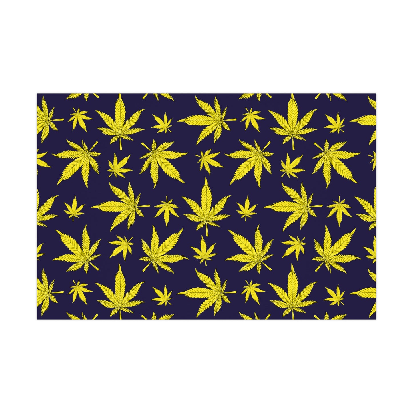 Marijuana Leaf Gift Wrap Papers - Perfect for Eco-Friendly Gifts, Birthday Presents, Holiday Packaging, Unique Wrapping Ideas