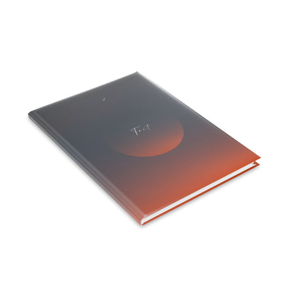 Personalized Hardcover Notebook, Dreamy Journal, Gift for Writers, Creative Log, Cosmic Inspired Study Planner, Moon and Sunset Design