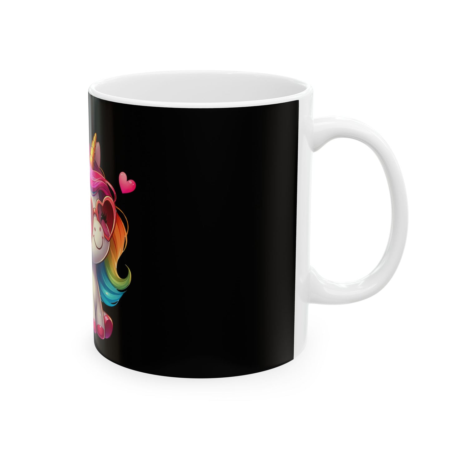 Unicorn Mug, Cute Coffee Cup for Kids, Rainbow Drinkware for Birthdays, Magical Gift for Unicorn Lovers, Fun Tea Mug