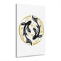 Pisces Zodiac Koi Fish Acrylic Print | Modern Wall Art, Japanese Decor, Home Gallery, Gift for Fish Lovers, Unique Wall Hanging