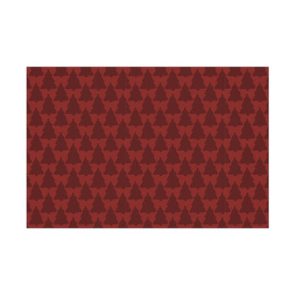 Festive Christmas Gift Wrap Papers, Holiday Wrapping Paper, Eco-Friendly Wrapping, Rustic Tree Pattern, Perfect for Holidays, Birthdays, and