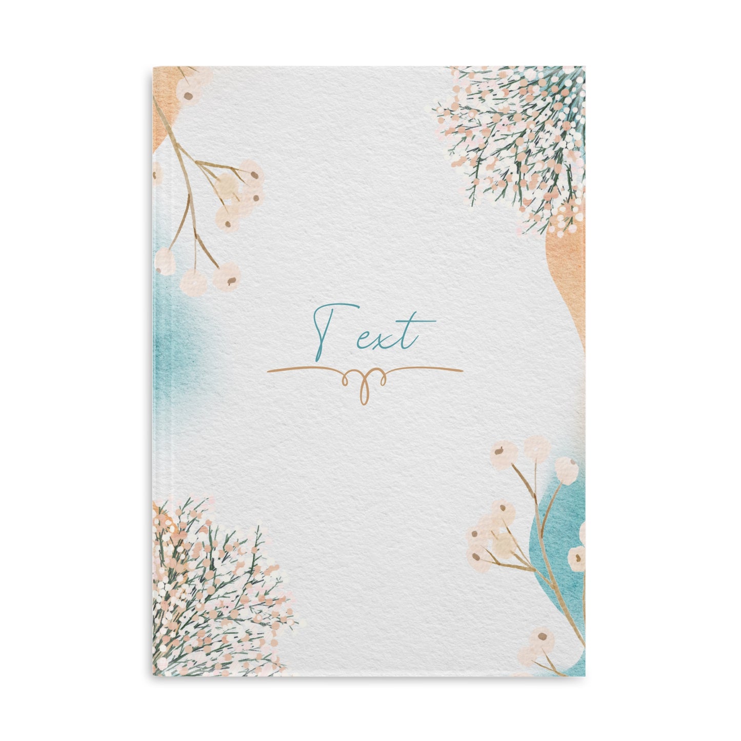 Personalized Puffy Floral Hardcover Notebook, Elegant Writing Journal, Personalized Diary, Gift for Writers, Art Lovers, and Students