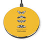 Artistic Papillion Yellow Wireless Charger, Butterfly Decor, Eco-Friendly Gift, Fast Charging Station, Modern Desk Accessory