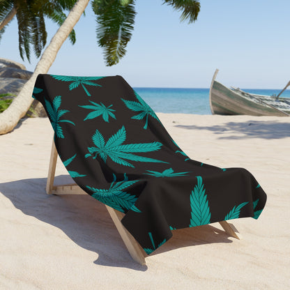 Tropical Vibes Beach Towel, Fun Beach Accessories, Perfect for Summer, Poolside Relaxation, Great for Gifts