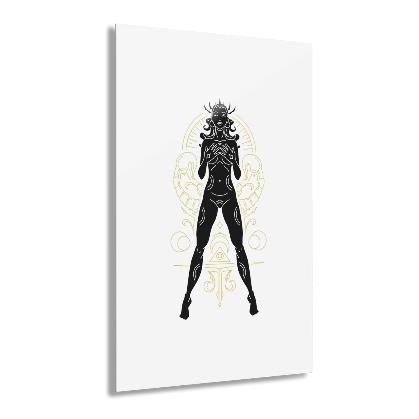 Scorpio Zodiac Devine Feminine Modern Acrylic Art Print, Wall Decor, Home Aesthetic, Unique Gift, Minimalist Art, French Cleat Hanging