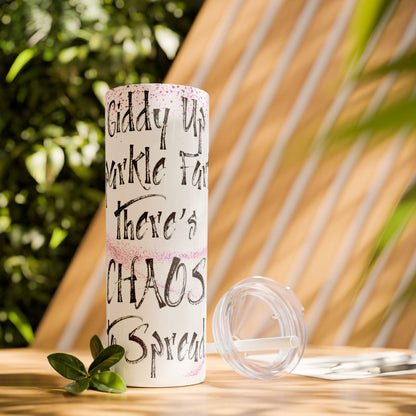 Sparkle Farts Skinny Tumbler