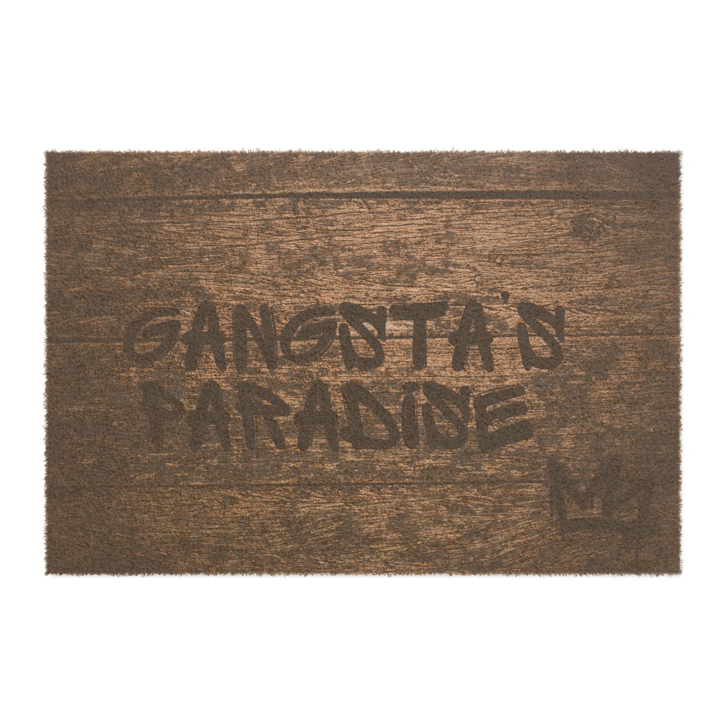 Gangsta's Paradise Doormat - Urban Home Decor, Entryway Rug, Funky Welcome Mat, Hip Hop Gift, Cool Housewarming Idea