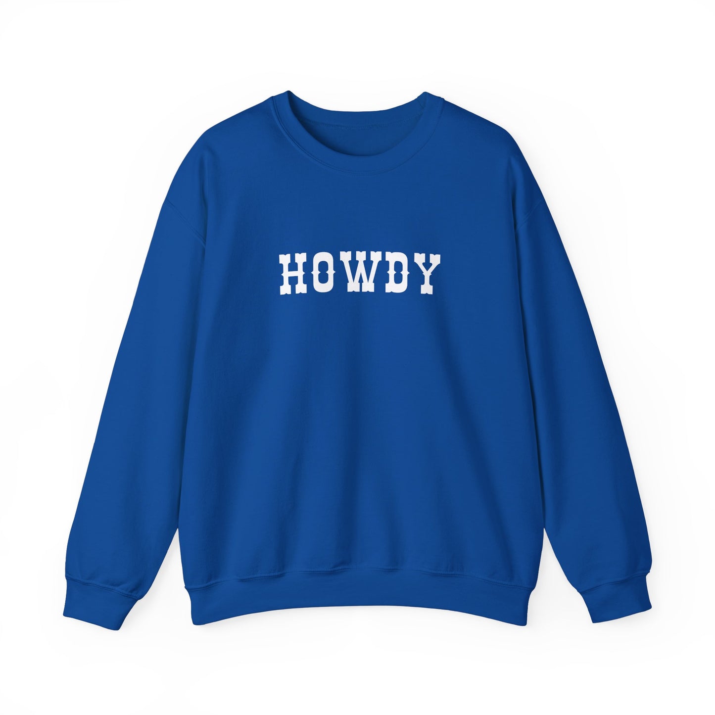 Howdy Unisex Heavy Blend™ Crewneck Sweatshirt, Cozy Sweatshirt, Casual Wear, Gift for Friends, Fall Fashion, Relaxed Style