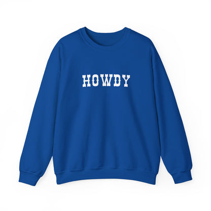 Howdy Unisex Heavy Blend™ Crewneck Sweatshirt, Cozy Sweatshirt, Casual Wear, Gift for Friends, Fall Fashion, Relaxed Style