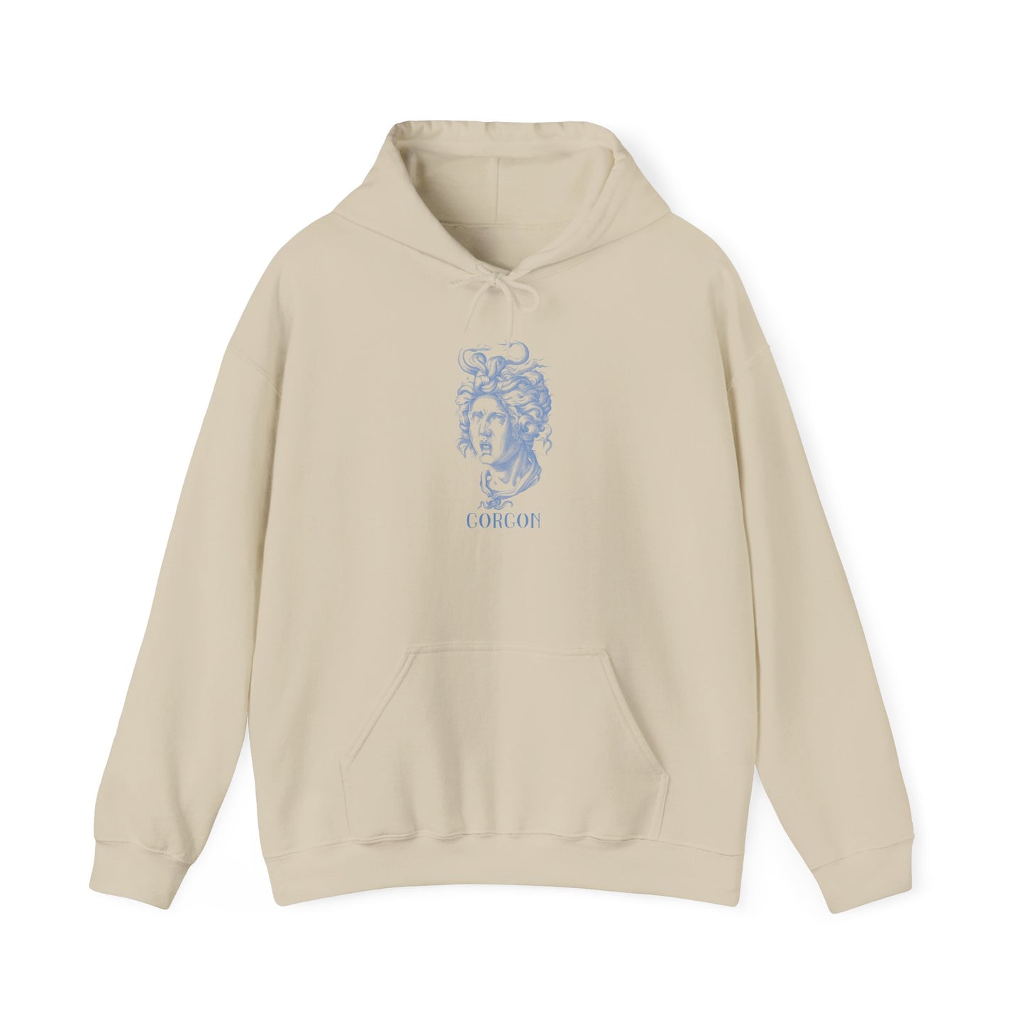 Artistic Medusa Hooded Sweatshirt - Cozy Lounge Wear, Unique Gift, Unisex Hoodie, Casual Fashion, Comfortable Style, Everyday Wear