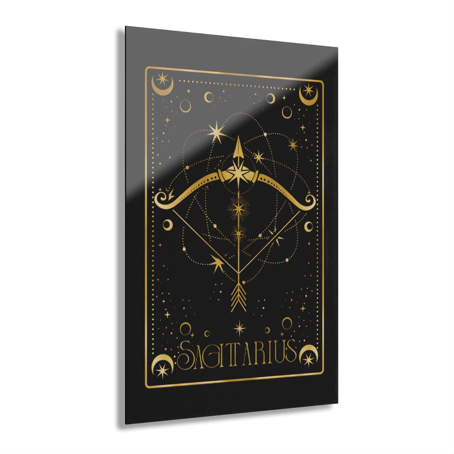 Sagittarius Zodiac Acrylic Wall Art Print  Astrology Decor for Home, Zodiac Gift, Modern Wall Art, Celestial Decor, Star Sign Decor