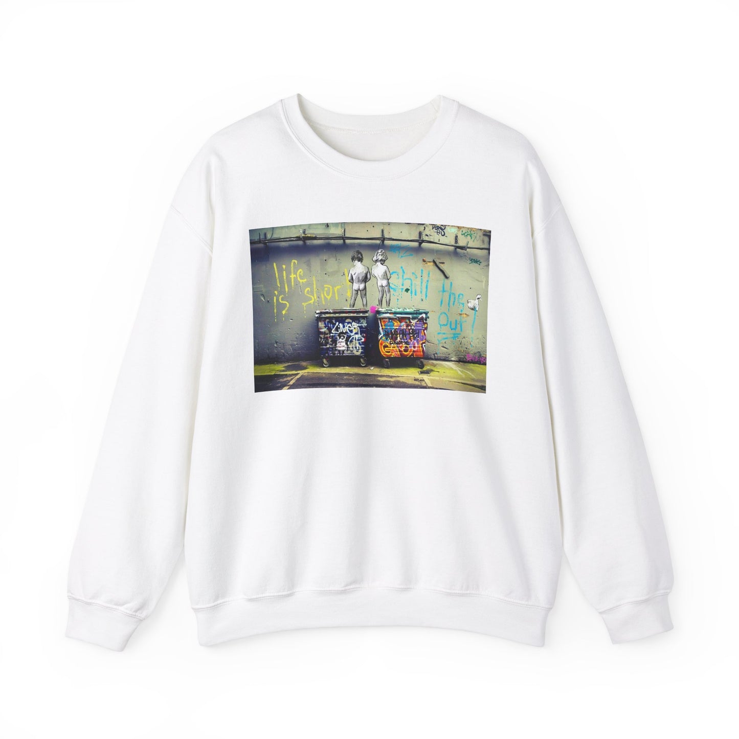 Street Art Inspirational Crewneck Sweatshirt | Urban Style, Inspirational Gift, Casual Wear, Streetwear, Art Lover Apparel