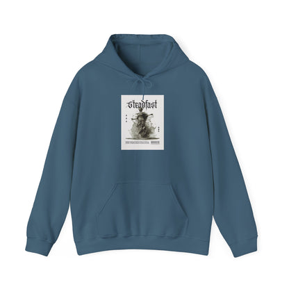 Steadfast Graphic Hoodie, Cozy Sweatshirt, Unisex Pullover, Essential Layer, Gift for Her or Him, Perfect for Fall