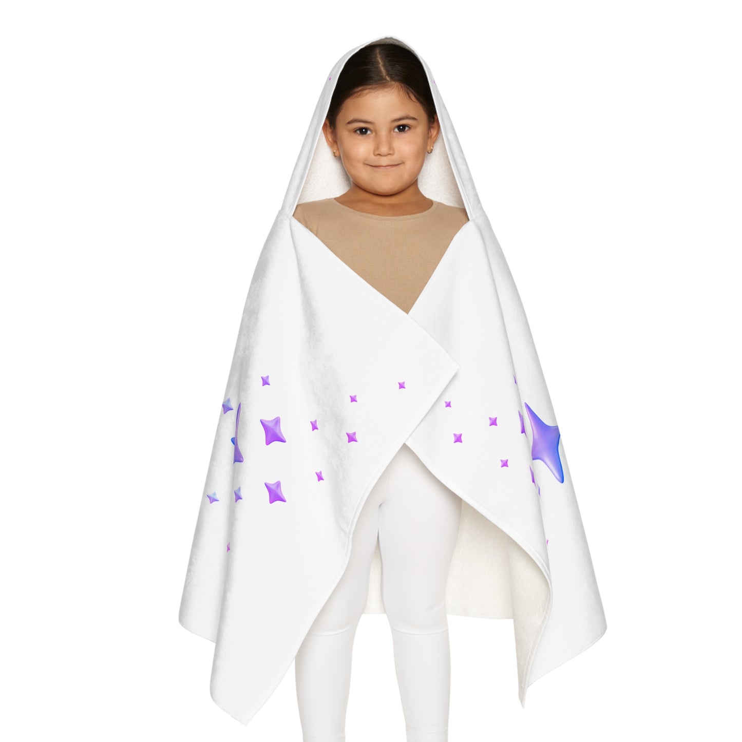 Unicorn Youth Hooded Towel, Cute Bath Towel, Kids Swim Towel, Rainbow Gifts, Toddler Waterwear, Cute Animal Towel - White