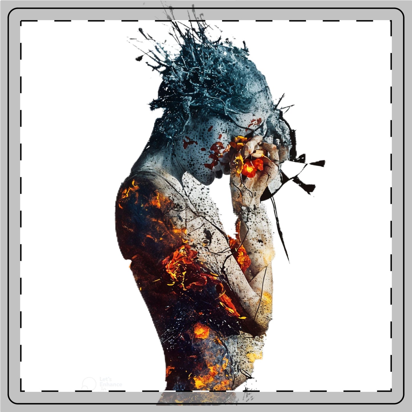 Artistic Ceramic Coaster | Unique Home Decor, Gift for Art Lovers, Modern Design, Office Accessories, Housewarming Gift, Drink Coaster
