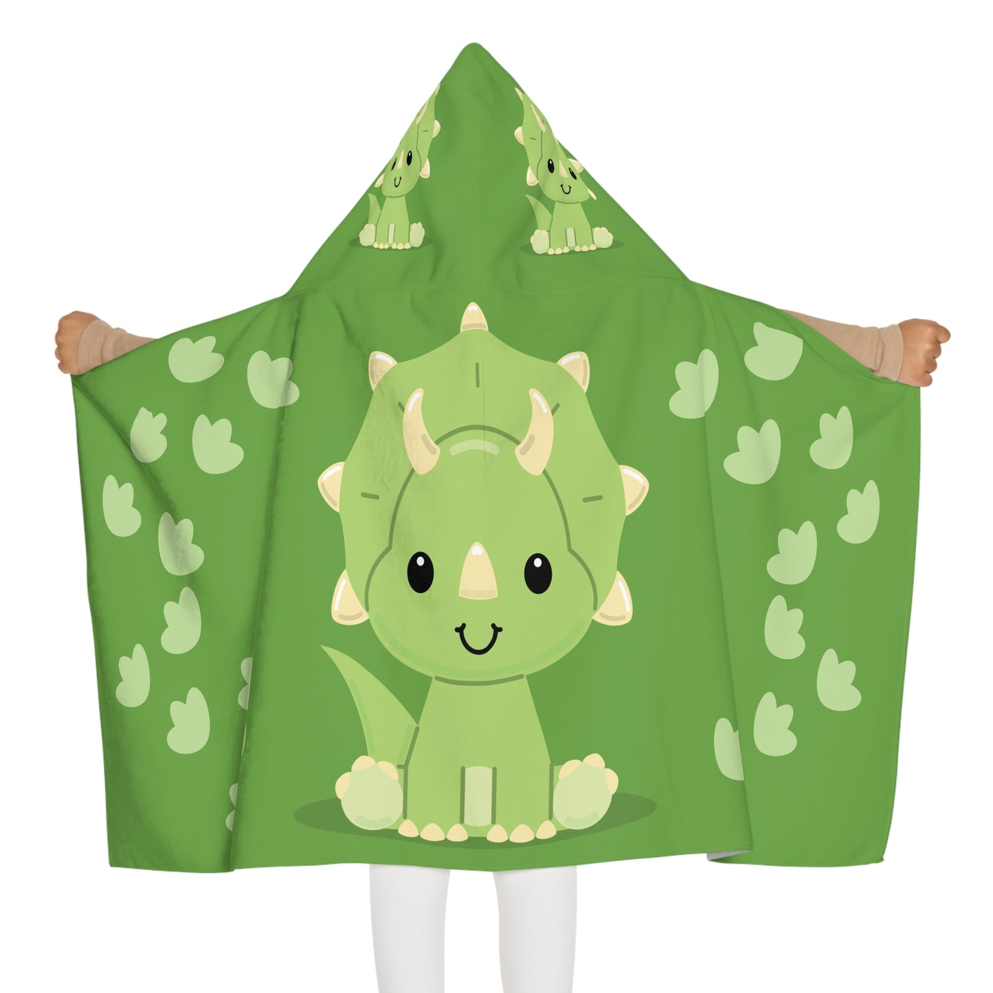 Cute Dino Youth Hooded Towel, Kids Bath Towel, Animal Bathrobe, Perfect for Summer, Pool Days, Adventurous Activities, Birthday Gift