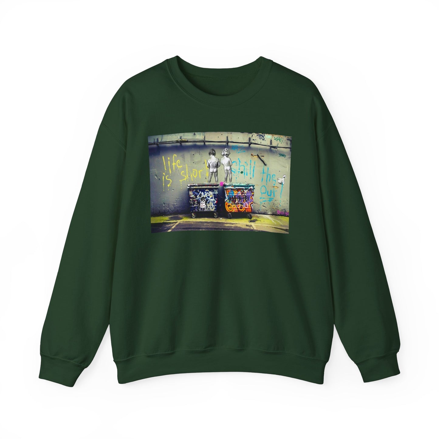 Street Art Inspirational Crewneck Sweatshirt | Urban Style, Inspirational Gift, Casual Wear, Streetwear, Art Lover Apparel
