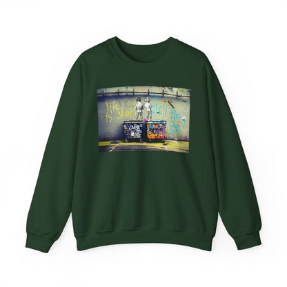 Street Art Inspirational Crewneck Sweatshirt | Urban Style, Inspirational Gift, Casual Wear, Streetwear, Art Lover Apparel