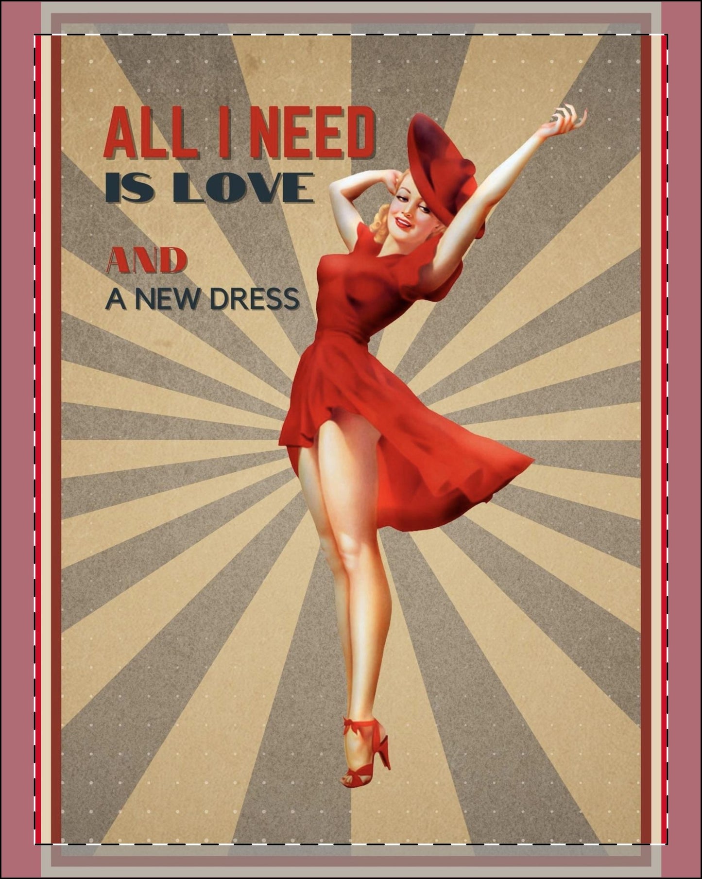 All I Need Framed Poster, Multi-Color
