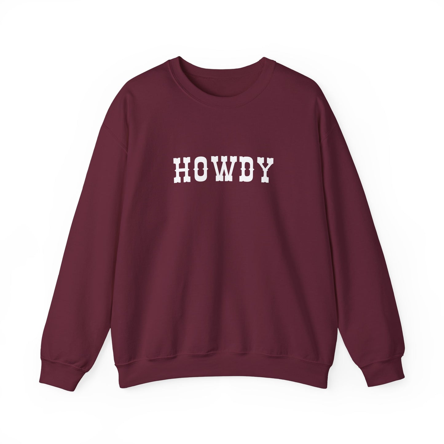 Howdy Unisex Heavy Blend™ Crewneck Sweatshirt, Cozy Sweatshirt, Casual Wear, Gift for Friends, Fall Fashion, Relaxed Style