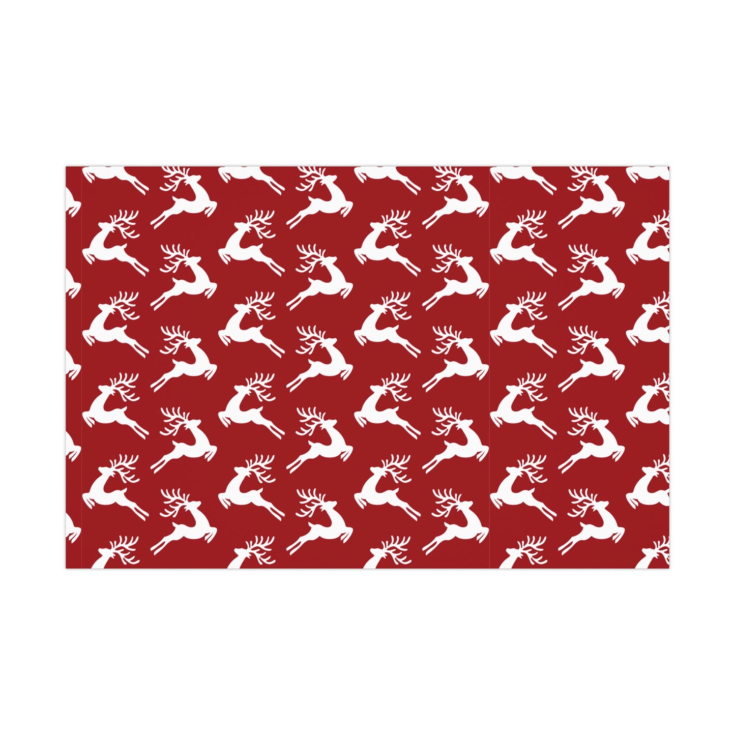 Gift Wrap Papers, Reindeer Christmas Wrapping Paper Roll, Modern Clean Holiday Gift Wrap, Festive Red White Gift Wrap, Vibrant Xmas Gift