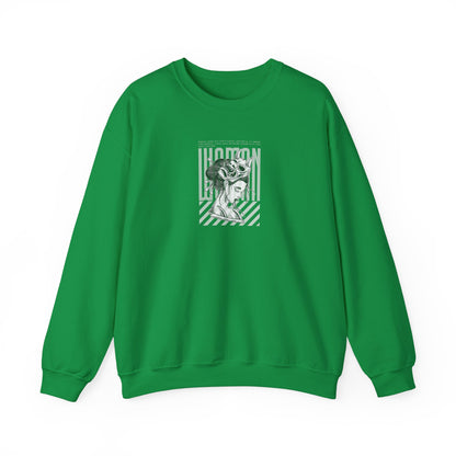 Stylish Unisex Crewneck Sweatshirt - Perfect For Casual Outings, Gift Ideas, Streetwear, Comfortable Layering, Everyday Style