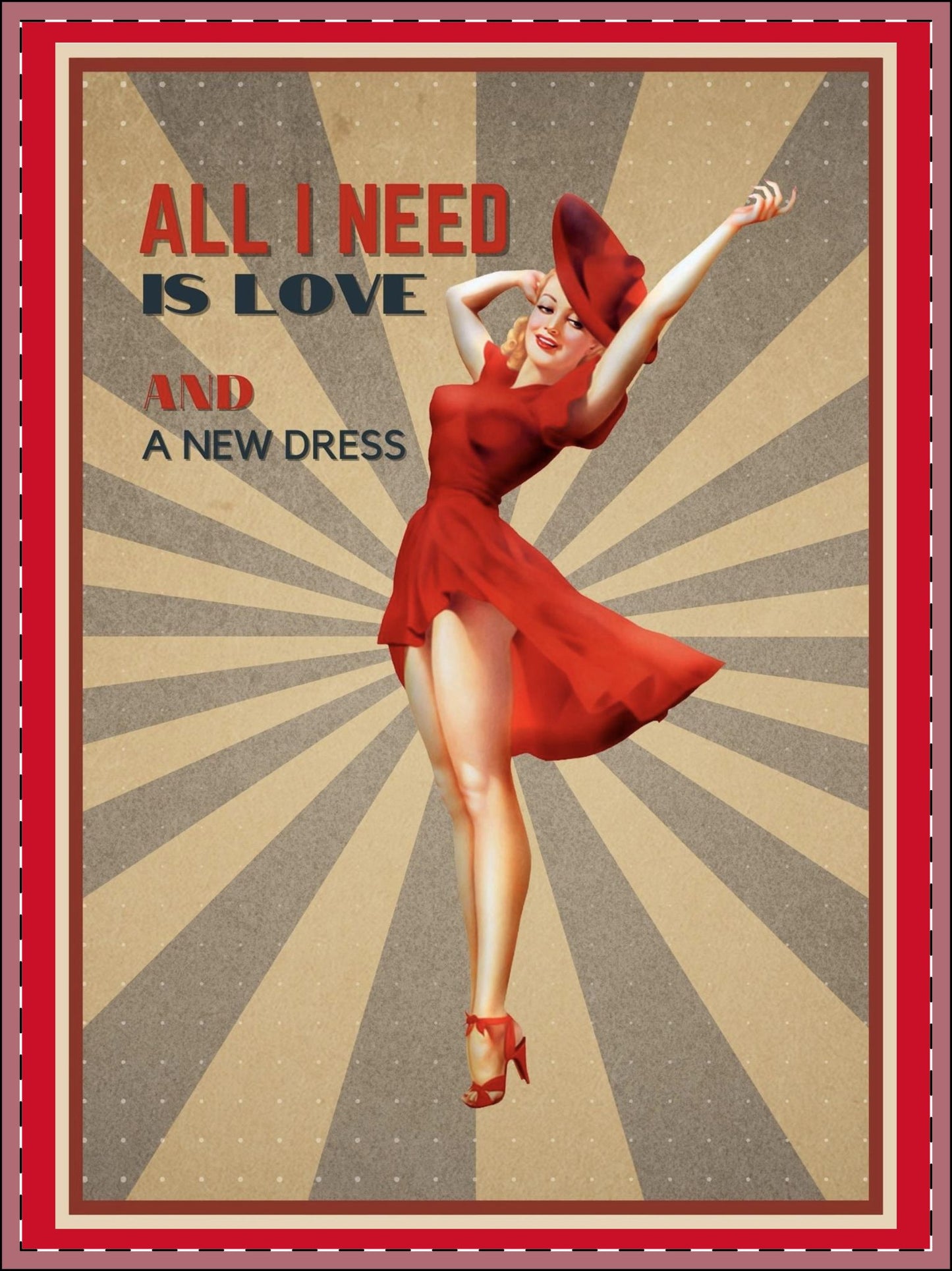 All I Need Framed Poster, Multi-Color