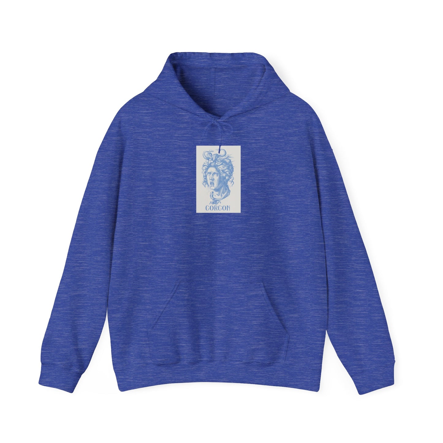 Gorgon Graphic Hoodie - Cozy Unisex Sweatshirt, Mythical Creature Apparel, Gift for Art Lovers, Unique Fashion Statement, Halloween Wear