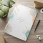 Personalized Puffy Floral Hardcover Notebook, Elegant Writing Journal, Personalized Diary, Gift for Writers, Art Lovers, and Students