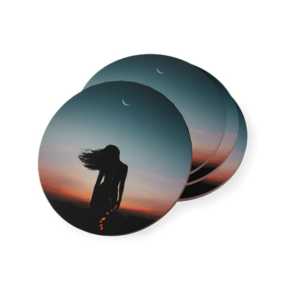 Bohemian Sunset Coasters | Home Decor, Gift for Friends, Coffee Table Accessories, Unique Housewarming Gifts, Boho Chic Style