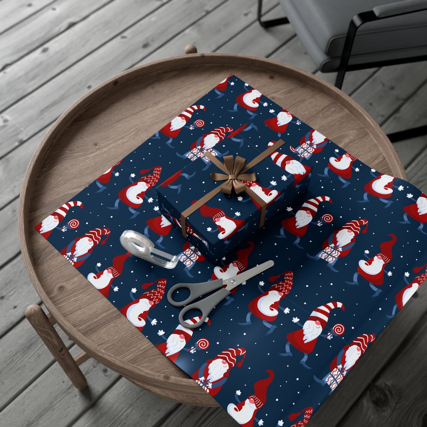 Whimsical Gnome Gift Wrap Papers - Festive Wrapping for Holidays, Christmas, Birthdays, Parties, and Special Occasions