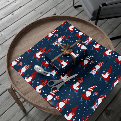 Whimsical Gnome Gift Wrap Papers - Festive Wrapping for Holidays, Christmas, Birthdays, Parties, and Special Occasions