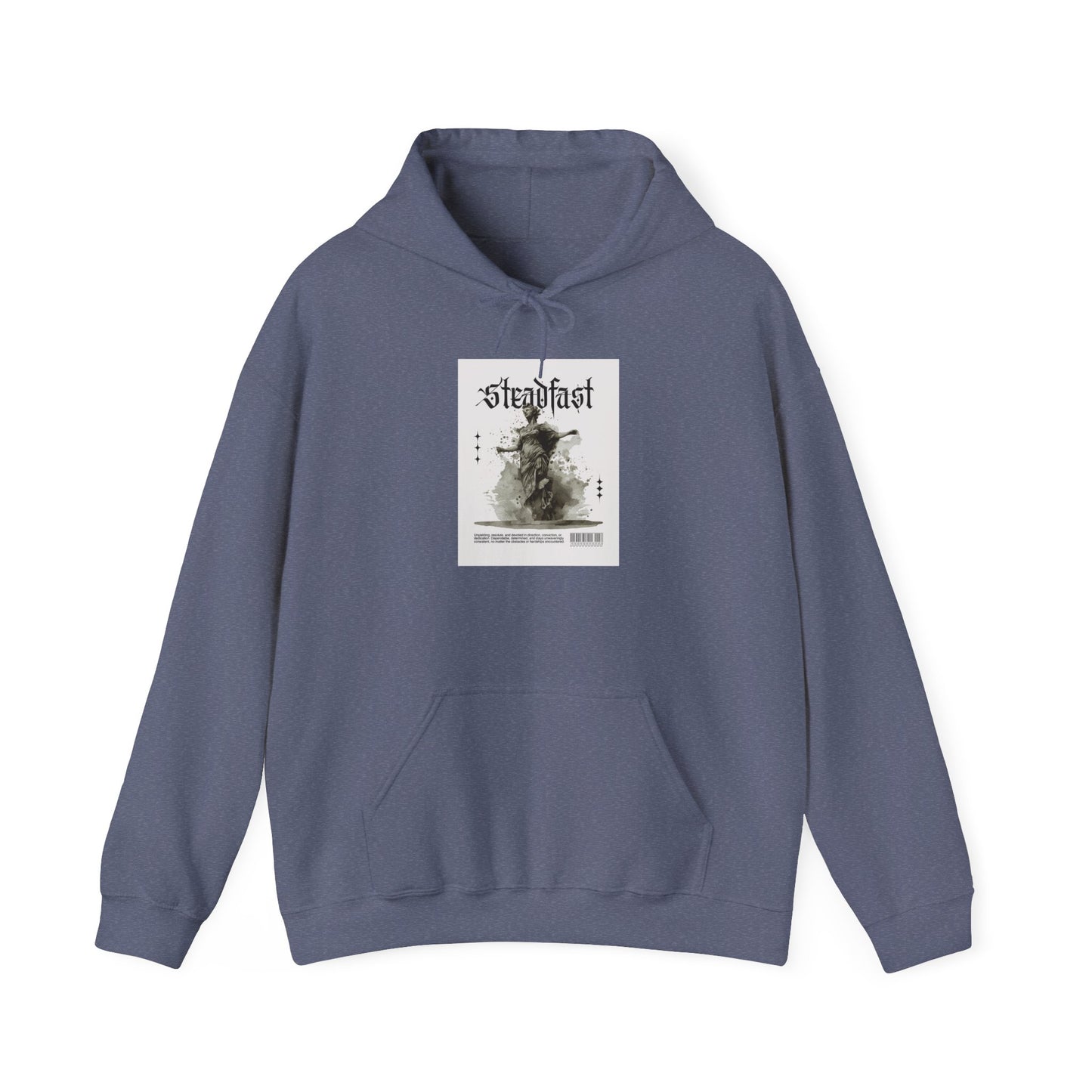Steadfast Graphic Hoodie, Cozy Sweatshirt, Unisex Pullover, Essential Layer, Gift for Her or Him, Perfect for Fall