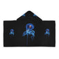 Ocean Vibes Youth Hooded Towel, Fun Beach Towel, Perfect for Pool Days, Kids Gift, Jellyfish, Sea Creature Theme