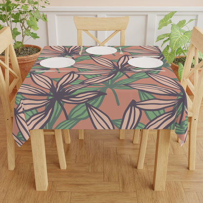Botanical Print Tablecloth | Floral Dining Decor, Summer Table Setting, Kitchen Party Accessory, Home Decor, Gift Idea