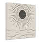 Boho Sun - Minimalist Acrylic Wall Art Print, Modern Sun and Waves Decor, Coastal Room Accent, Gift for Beach Lovers, Wall Decor for Home
