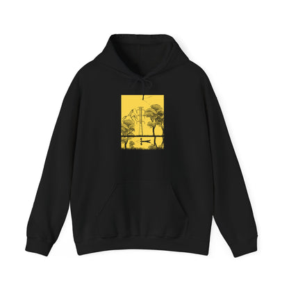 Nature-Inspired Unisex Hooded Sweatshirt, Cozy Hoodie for Outdoors Lovers, Perfect Gift for Nature Enthusiasts, Ideal for Camping, Hiking,