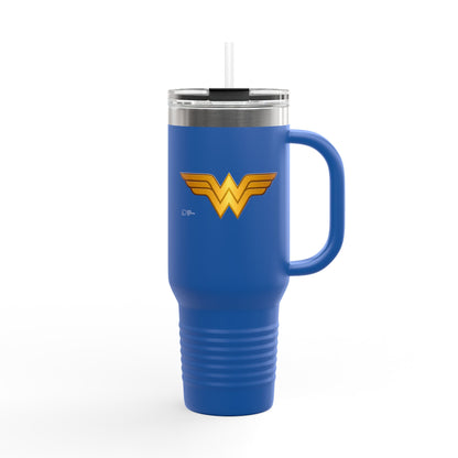 Wonder Woman Insulated Travel Mug, 40oz - Perfect for Coffee Lovers, Holidays, Gifts, Outdoors, and Road Trips