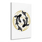 Pisces Zodiac Koi Fish Acrylic Print | Modern Wall Art, Japanese Decor, Home Gallery, Gift for Fish Lovers, Unique Wall Hanging