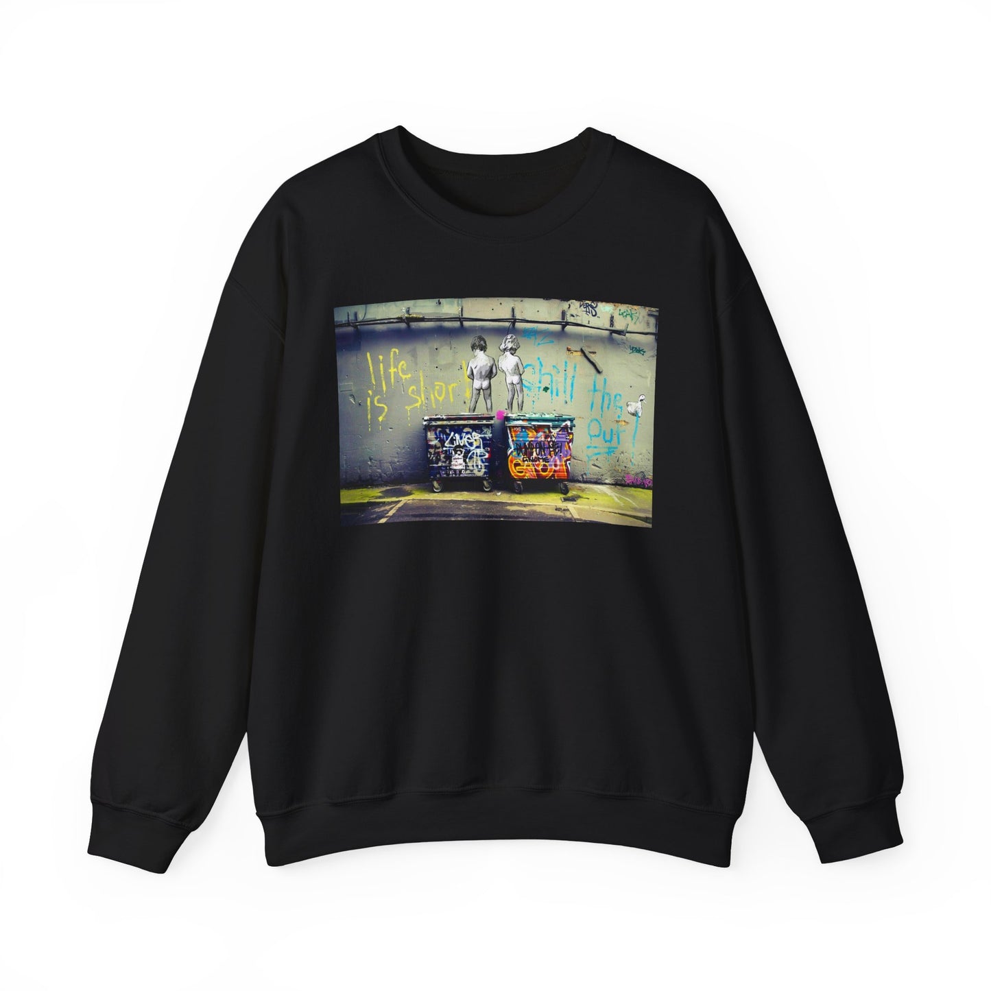 Street Art Inspirational Crewneck Sweatshirt | Urban Style, Inspirational Gift, Casual Wear, Streetwear, Art Lover Apparel