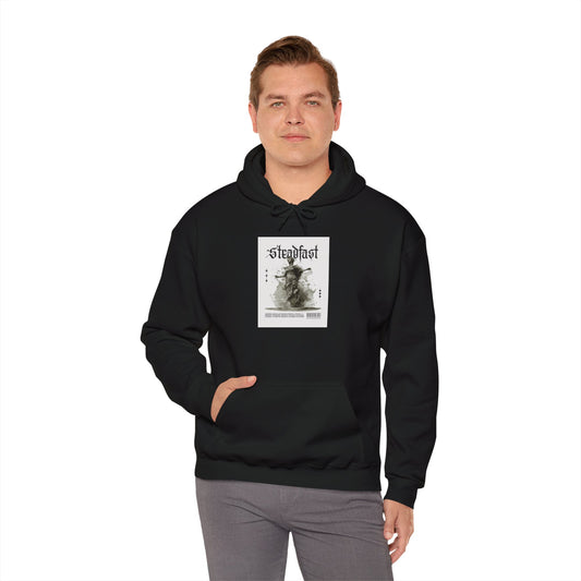 Steadfast Graphic Hoodie, Cozy Sweatshirt, Unisex Pullover, Essential Layer, Gift for Her or Him, Perfect for Fall