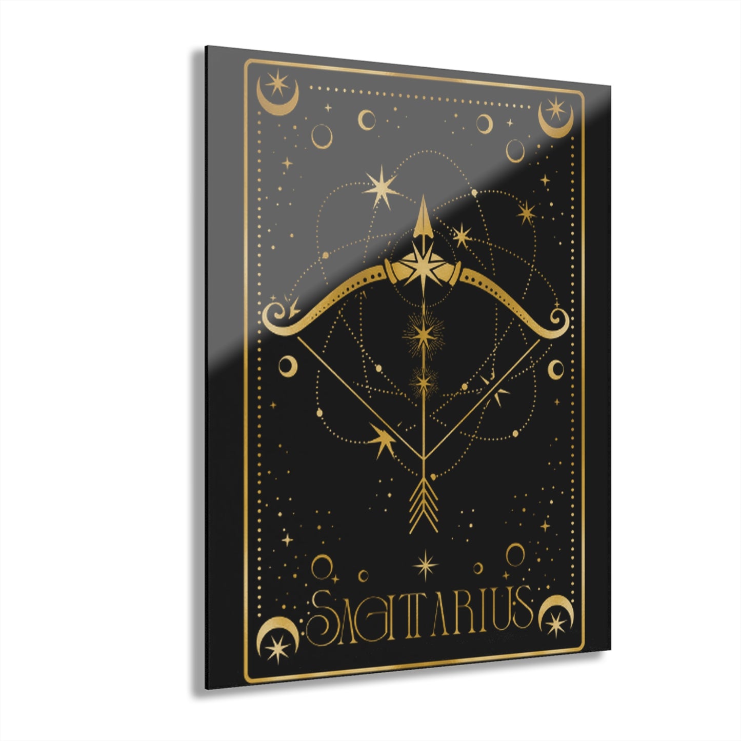 Sagittarius Zodiac Acrylic Wall Art Print  Astrology Decor for Home, Zodiac Gift, Modern Wall Art, Celestial Decor, Star Sign Decor